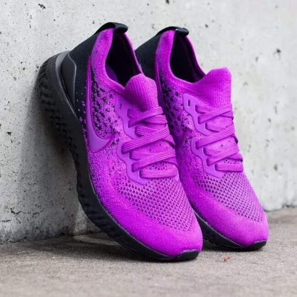 nike react flyknit purple